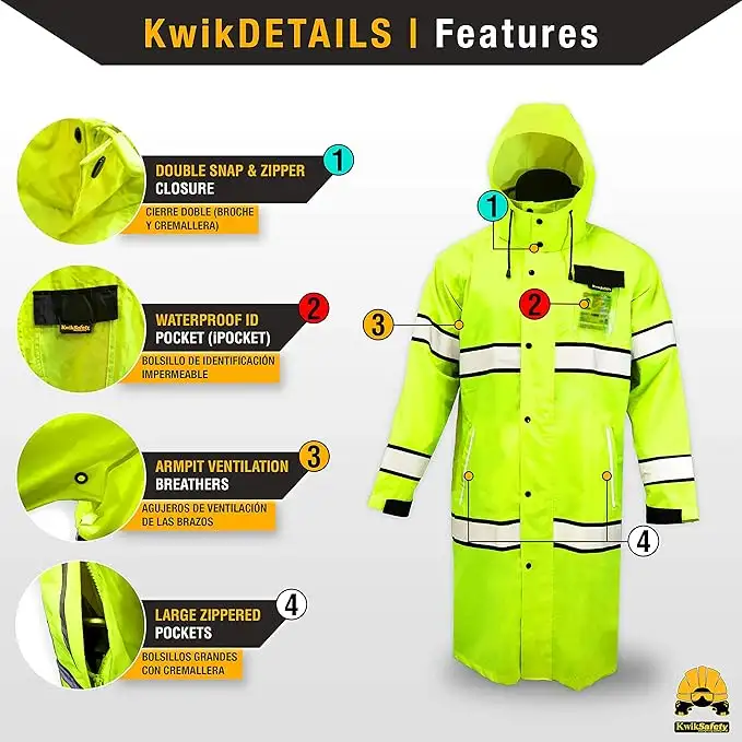 KwikSafety - Charlotte, NC - TORRENT High Vis Rain Jacket - 811jarkrmfl._ac_sx679_